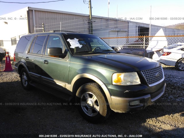 1FMRU17W83LA85955 - 2003 FORD EXPEDITION EDDIE BAUER GREEN photo 1