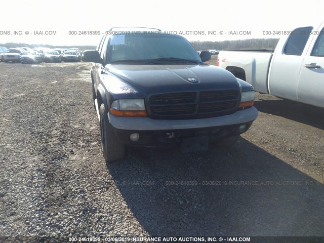 1D4HS38N03F625887 - 2003 DODGE DURANGO SPORT Dark Blue photo 6