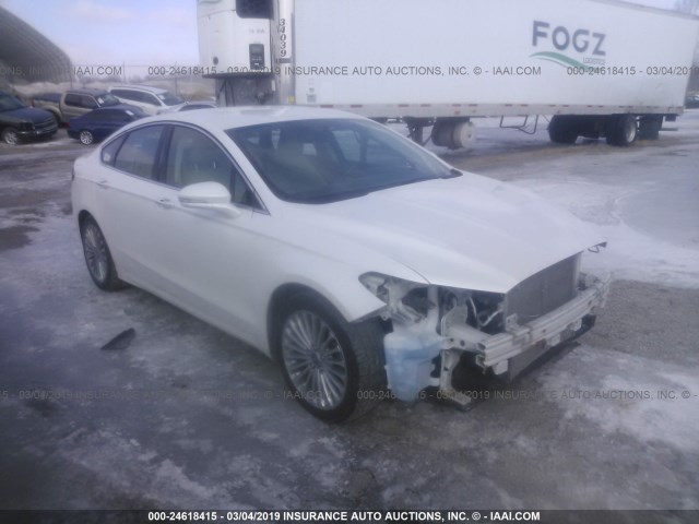 3FA6P0K9XFR310480 - 2015 FORD FUSION TITANIUM WHITE photo 1