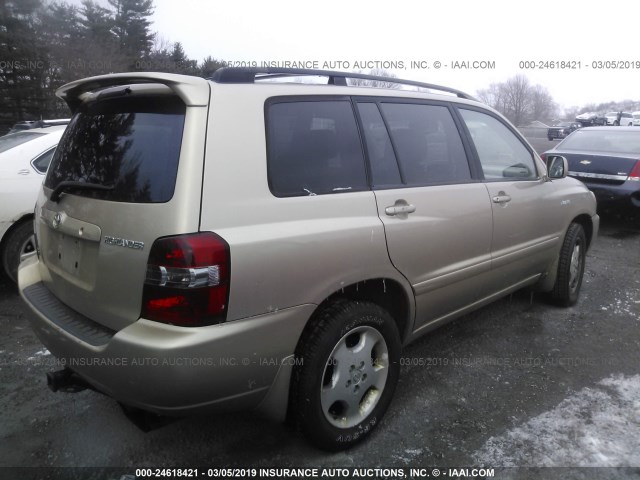 JTEDP21A440036212 - 2004 TOYOTA HIGHLANDER LIMITED TAN photo 4