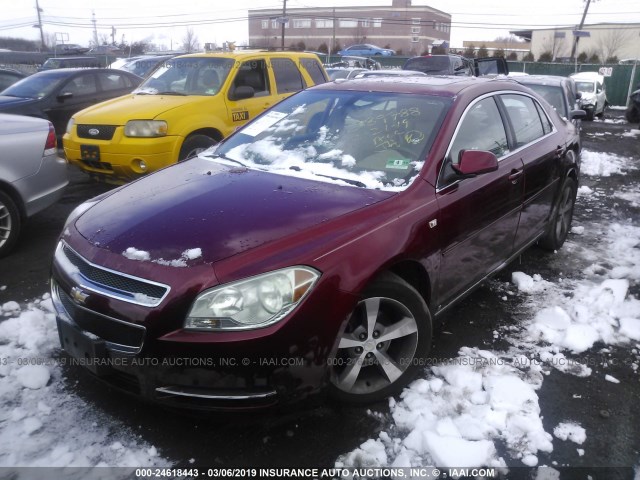 1G1ZJ57B78F219614 - 2008 CHEVROLET MALIBU 2LT RED photo 2