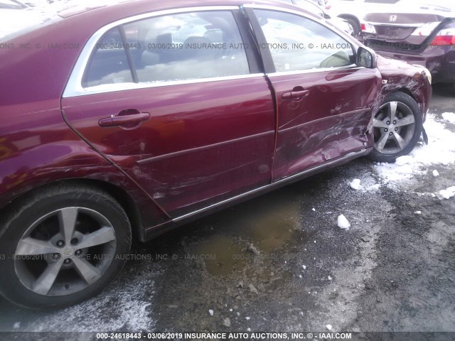 1G1ZJ57B78F219614 - 2008 CHEVROLET MALIBU 2LT RED photo 6