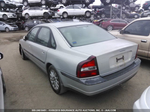 YV1TS94D0Y1119899 - 2000 VOLVO S80 SILVER photo 3