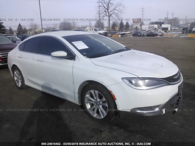 1C3CCCAB3GN106532 - 2016 CHRYSLER 200 LIMITED WHITE photo 1