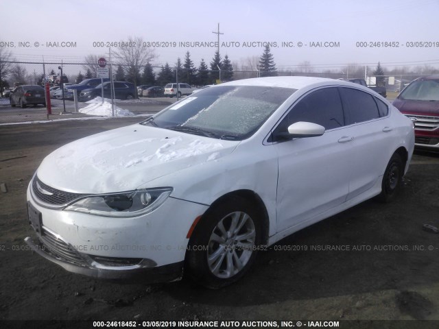 1C3CCCAB3GN106532 - 2016 CHRYSLER 200 LIMITED WHITE photo 2