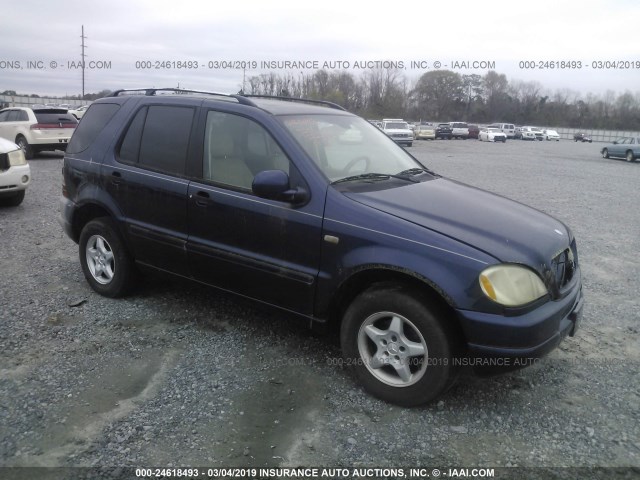 4JGAB54E61A269788 - 2001 MERCEDES-BENZ ML 320 BLUE photo 1