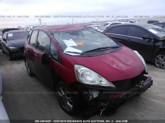 JHMGE8H40AC028305 - 2010 HONDA FIT SPORT RED photo 1