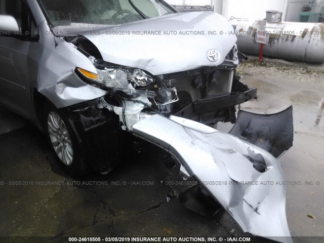 5TDYK3DCXDS319234 - 2013 TOYOTA SIENNA XLE/LIMITED SILVER photo 6