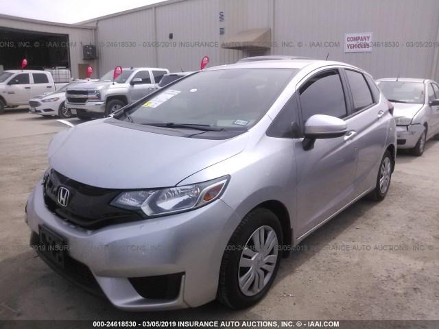 JHMGK5H56GS009000 - 2016 HONDA FIT LX SILVER photo 2