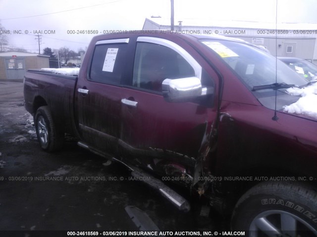 1N6AA07F08N308163 - 2008 NISSAN TITAN XE/SE/LE/PRO-4X BURGUNDY photo 6