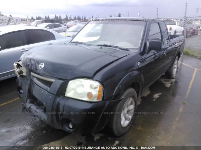 1N6DD26S62C311716 - 2002 NISSAN FRONTIER KING CAB XE BLACK photo 2