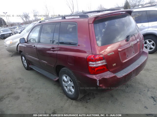 JTEGF21A120058083 - 2002 TOYOTA HIGHLANDER LIMITED RED photo 3