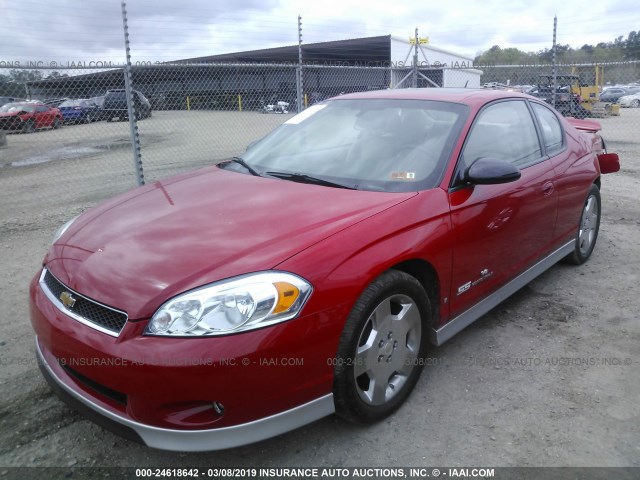 2G1WL16C169414937 - 2006 CHEVROLET MONTE CARLO SS წითელი ფოტო 2