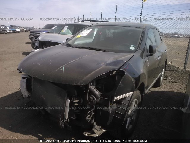 JN8AS5MV2DW601256 - 2013 NISSAN ROGUE S/SV BLACK photo 2