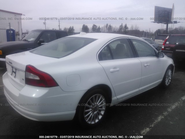 YV1AS982371035140 - 2007 VOLVO S80 3.2 WHITE photo 4