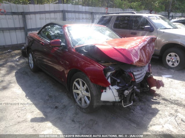 1C3LC55R78N277871 - 2008 CHRYSLER SEBRING TOURING RED photo 1