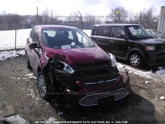 1FADP5CU0GL110697 - 2016 FORD C-MAX PREMIUM SEL RED photo 1