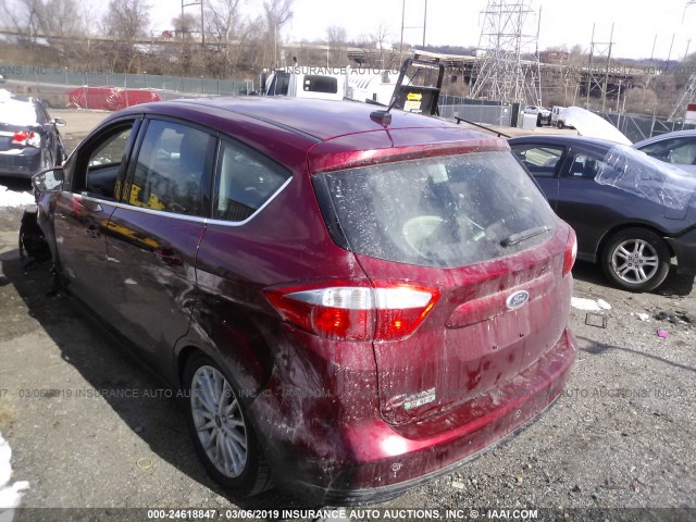 1FADP5CU0GL110697 - 2016 FORD C-MAX PREMIUM SEL RED photo 3