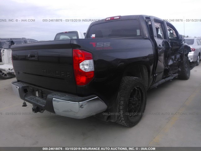 5TFEM5F12GX105325 - 2016 TOYOTA TUNDRA CREWMAX SR5 BLACK photo 4