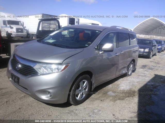 JN8AE2KP9B9000853 - 2011 NISSAN QUEST S/SV/SL/LE GRAY photo 2