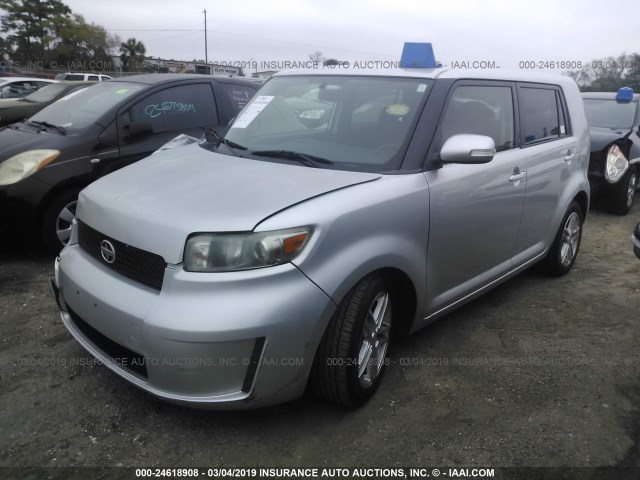 JTLKE50E581023061 - 2008 TOYOTA SCION XB SILVER photo 2