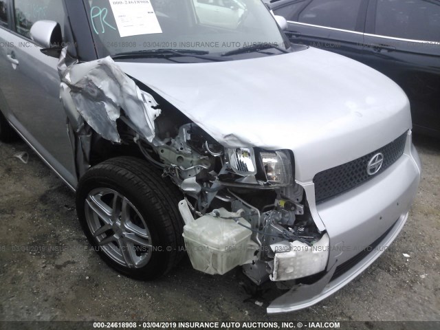 JTLKE50E581023061 - 2008 TOYOTA SCION XB SILVER photo 6