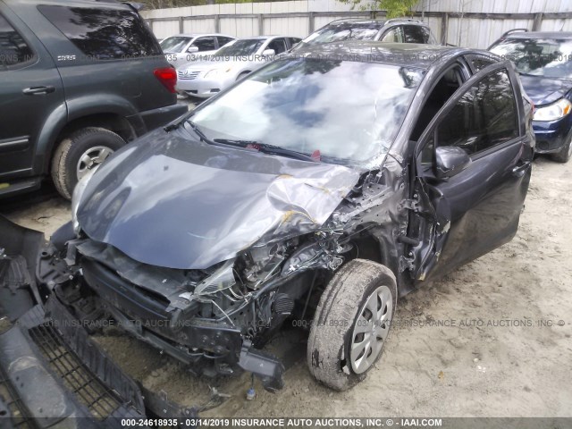 JTDKDTB30D1533519 - 2013 TOYOTA PRIUS C GRAY photo 2