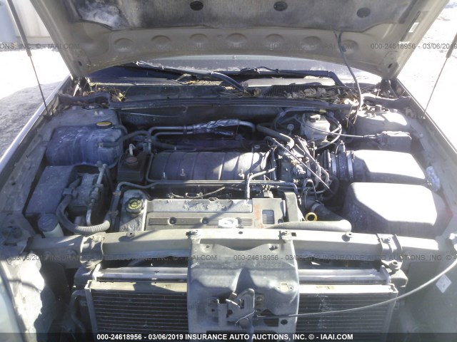 1G6KF5793YU232477 - 2000 CADILLAC DEVILLE DTS GOLD photo 10