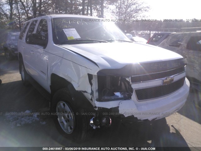 1GNFK130X7J313851 - 2007 CHEVROLET TAHOE K1500 WHITE photo 1