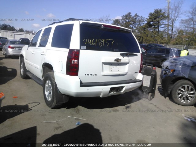 1GNFK130X7J313851 - 2007 CHEVROLET TAHOE K1500 WHITE photo 3