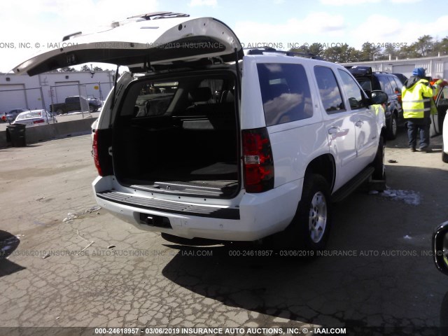 1GNFK130X7J313851 - 2007 CHEVROLET TAHOE K1500 WHITE photo 4