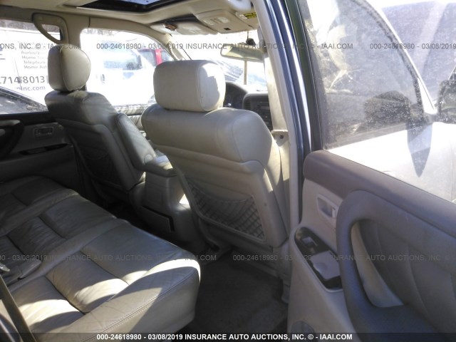 JTEHT05J312009322 - 2001 TOYOTA LAND CRUISER  SILVER photo 8