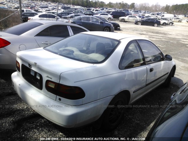 1HGEJ2124SL006532 - 1995 HONDA CIVIC DX WHITE photo 4