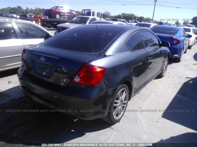 JTKDE177670164447 - 2007 TOYOTA SCION TC ნაცრისფერი ფოტო 4