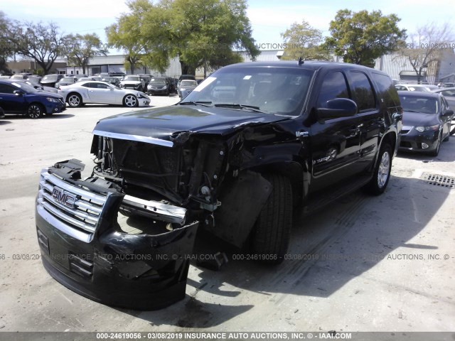 1GKFC13538R201899 - 2008 GMC YUKON HYBRID BLACK photo 2