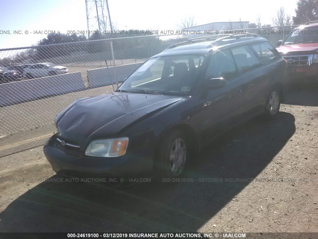 4S3BH635017307236 - 2001 SUBARU LEGACY L BLUE photo 2