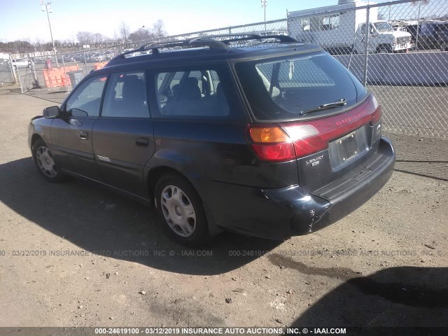 4S3BH635017307236 - 2001 SUBARU LEGACY L BLUE photo 3