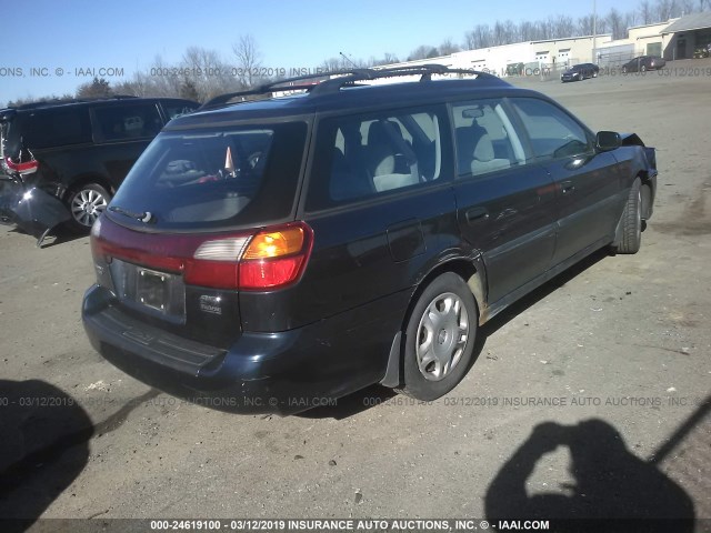 4S3BH635017307236 - 2001 SUBARU LEGACY L BLUE photo 4