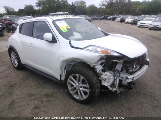 JN8AF5MVXDT218719 - 2013 NISSAN JUKE S/SV/SL WHITE photo 1