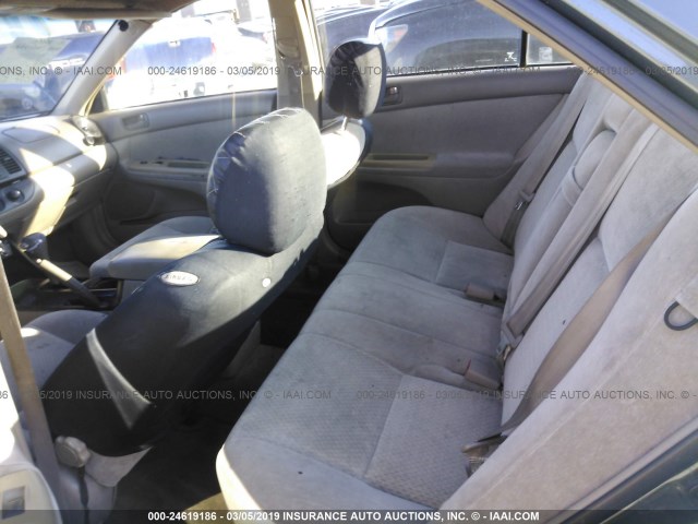 4T1BE30K82U571448 - 2002 TOYOTA CAMRY LE/XLE/SE GREEN photo 8