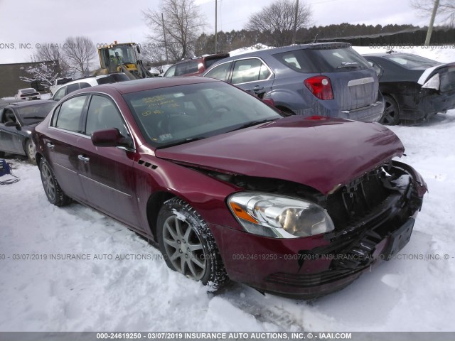 1G4HD57247U186569 - 2007 BUICK LUCERNE CXL RED photo 1