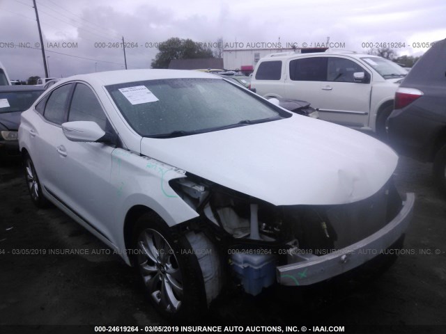 KMHFG4JG1DA248827 - 2013 HYUNDAI AZERA WHITE photo 1