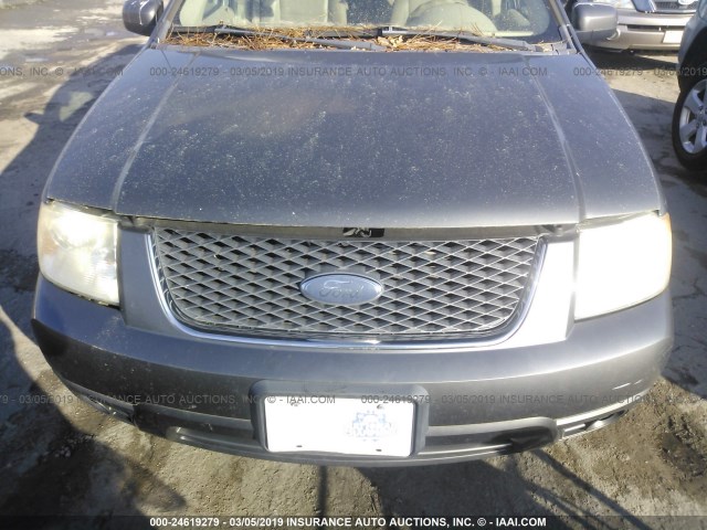 1FMDK03196GA14913 - 2006 FORD FREESTYLE LIMITED GRAY photo 6