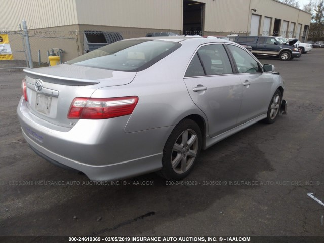 4T1BE46K19U397567 - 2009 TOYOTA CAMRY SE/LE/XLE GRAY photo 4