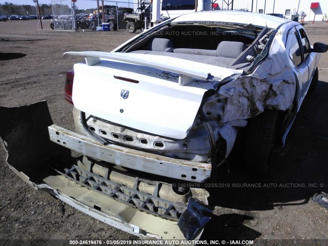 2B3KA43R66H391765 - 2006 DODGE CHARGER SE/SXT WHITE photo 6