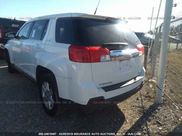 2GKALMEK7C6138907 - 2012 GMC TERRAIN SLE WHITE photo 3