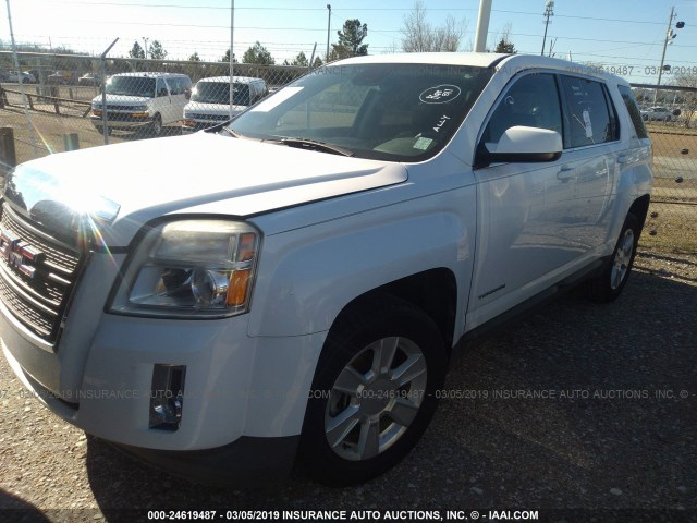 2GKALMEK7C6138907 - 2012 GMC TERRAIN SLE WHITE photo 6