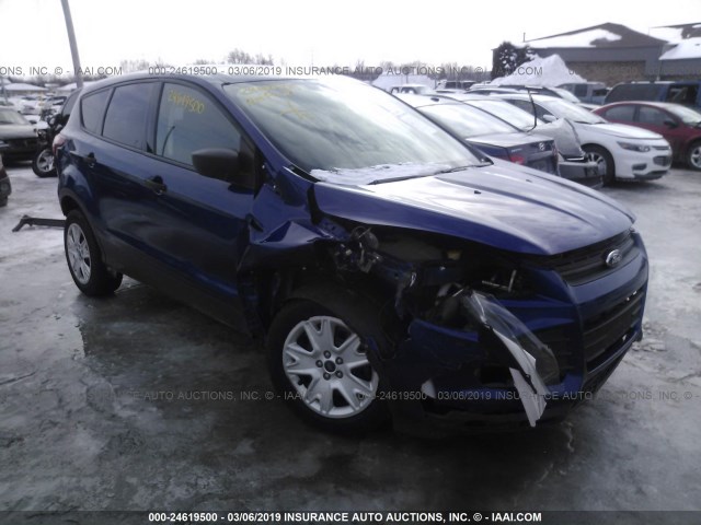 1FMCU0F72DUA20539 - 2013 FORD ESCAPE S BLUE photo 1