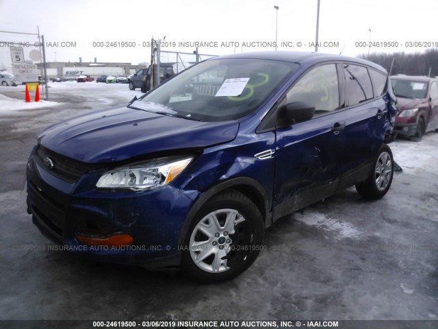 1FMCU0F72DUA20539 - 2013 FORD ESCAPE S BLUE photo 2