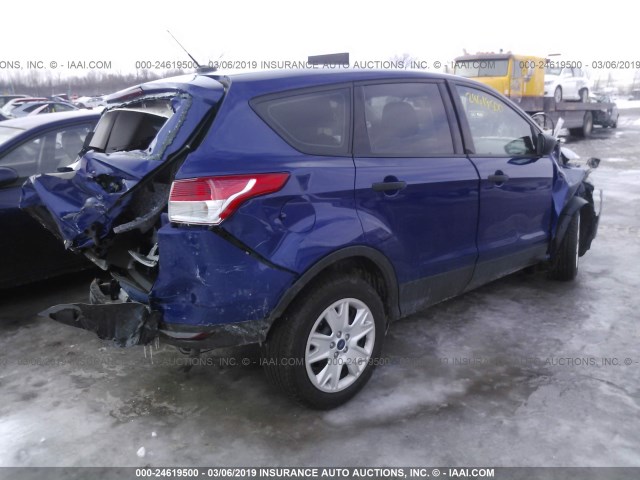 1FMCU0F72DUA20539 - 2013 FORD ESCAPE S BLUE photo 4